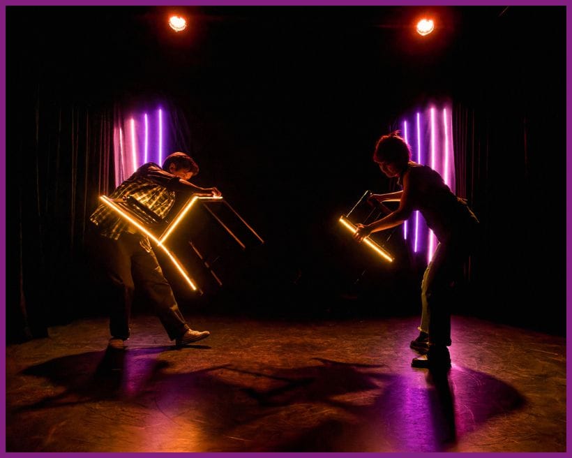 A scene from Open House Theatre's production of "Constellations" (2025)