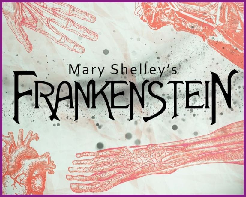 An ink-stained Frankenstein poster.