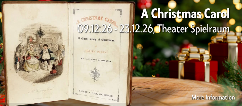 Click for more information about "A Christmas Carol" (December 2026) at Theatre Spielraum. Ticket sales begin in October